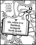 Free Bible coloring pages about sin 1