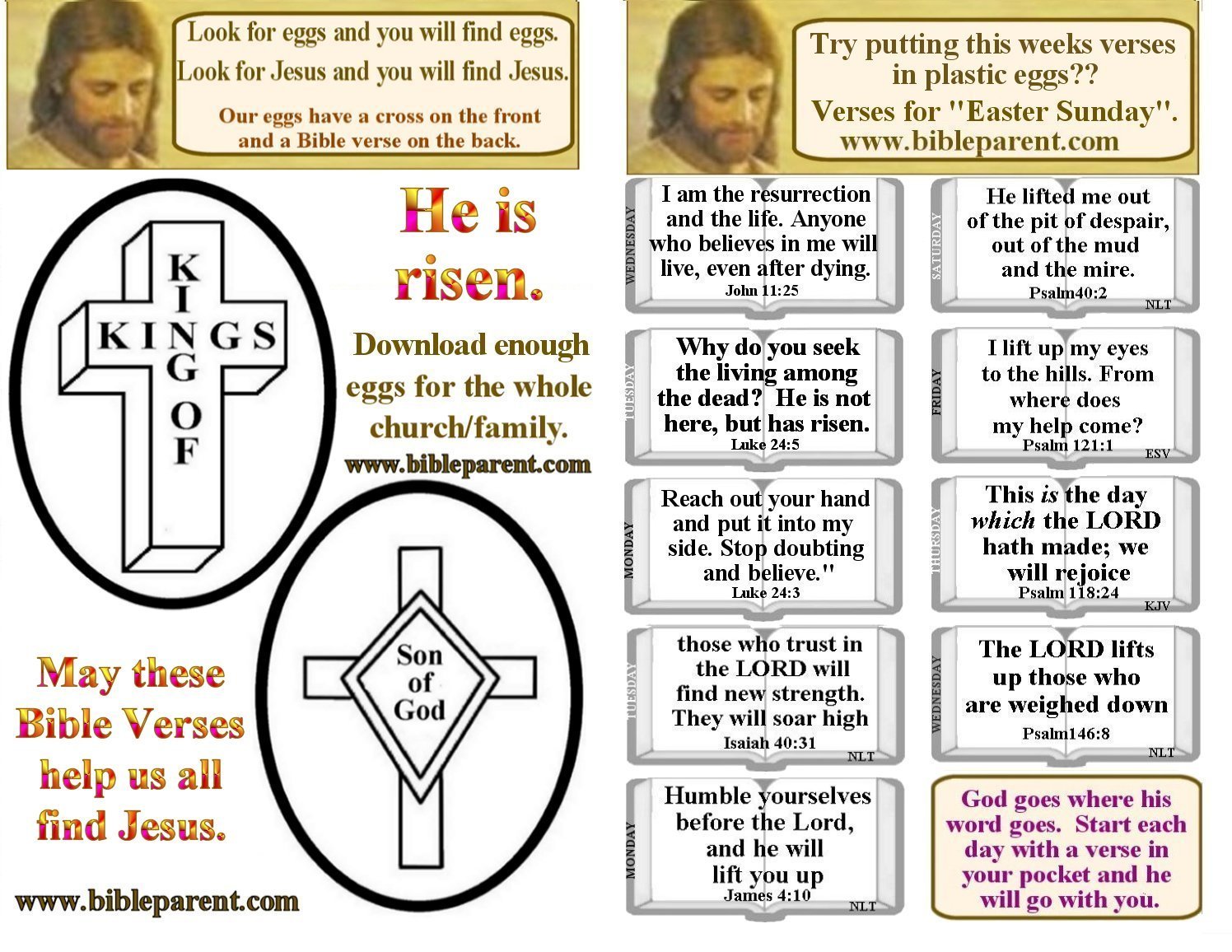 Bulletin Insert with verses about hope