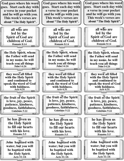 Bible verses about Holy Spirit