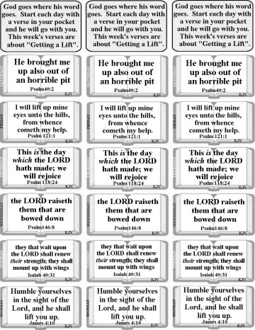 Church Bulletin verses for Easter #2