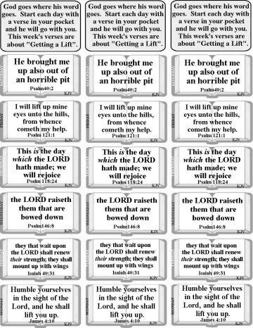Church Bulletin- God's Promises