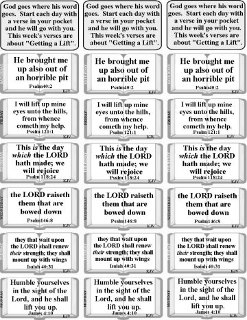 Church Bulletin- God's Promises