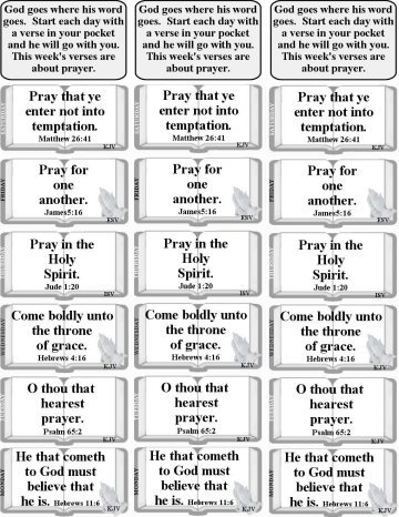 Bible verses about prayer