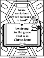 FREE Bible Coloring verse about Strength