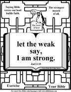 Bible Coloring page about Strength