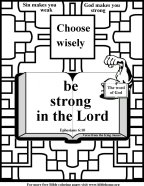 Scripture Coloring pages about Strength