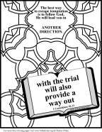 Free Bible Coloring pages about Temptation 11