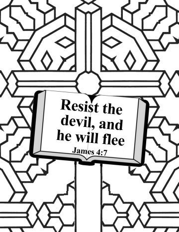 Bible Coloring pages about Temptation 6