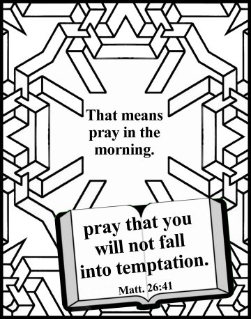 Bible Coloring pages about Temptation 9